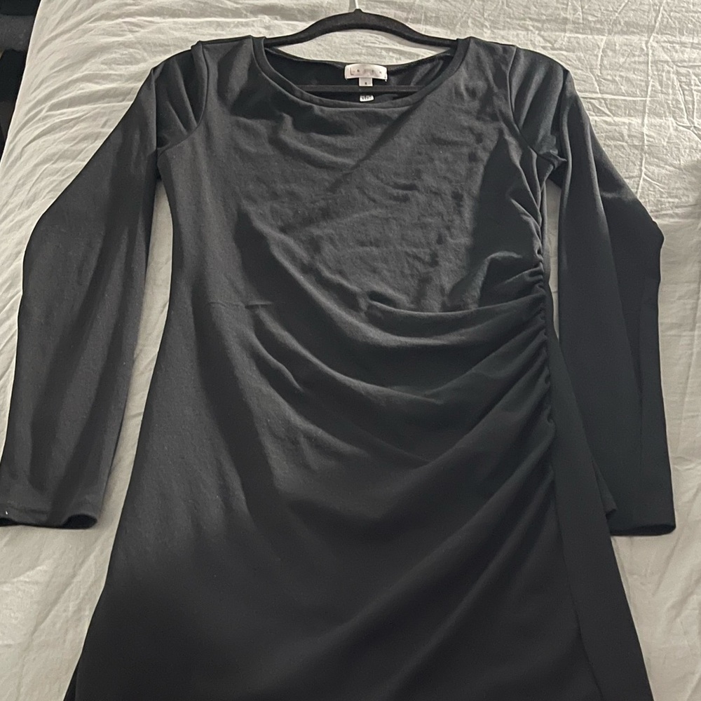 Leith scoop neck knee-length dress